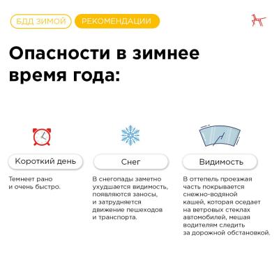 Опасности на дороге в зимнее время года