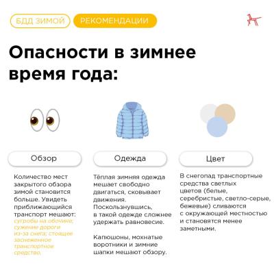 Опасности на дороге в зимнее время года
